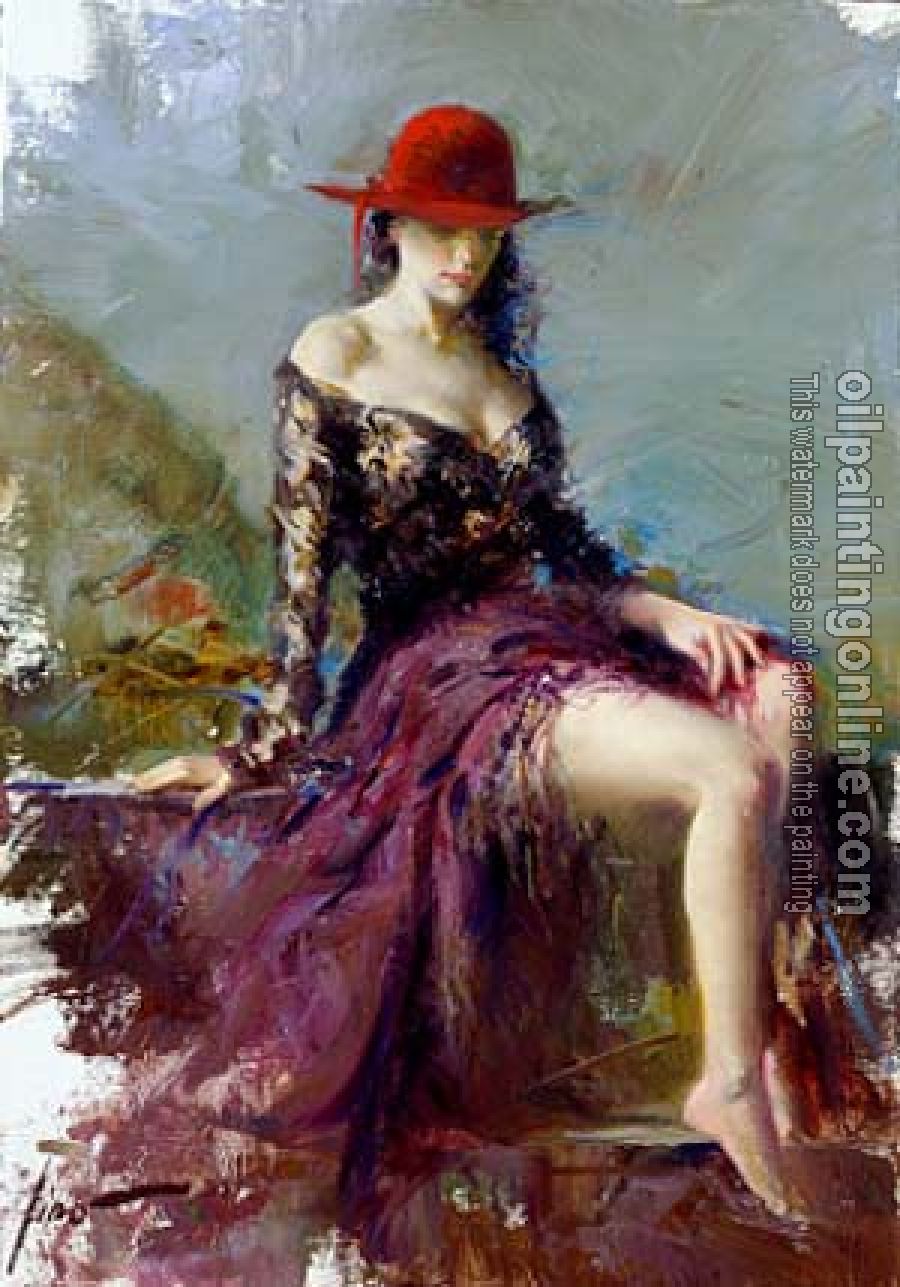 Pino Daeni - Impression oil painting.